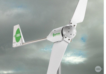 Bornay Wind 13+ mit Interface, Wechselrichter und Mast